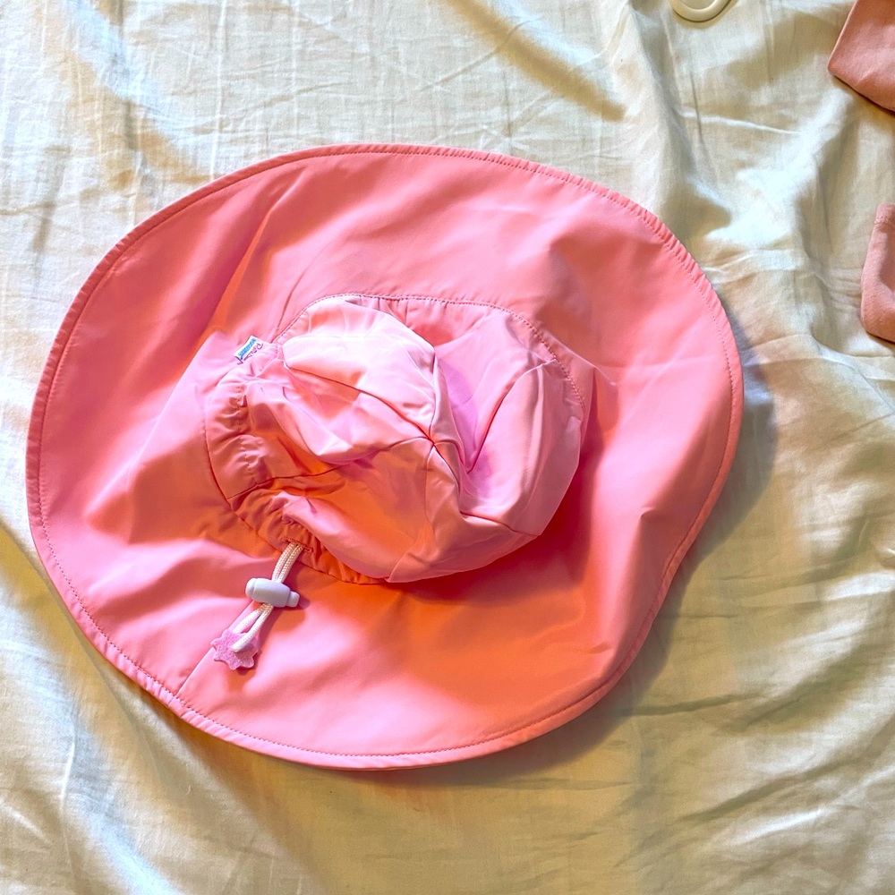 Ruffle Butts 2-4t pink sun hat